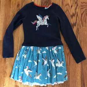 Mini Boden Unicorn Dress 7-8